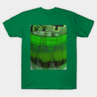 green abstract art, antique rug pattern, minimal art, modern art, carpet texture, For custom orders please DM me. around 100 years old T-Shirt